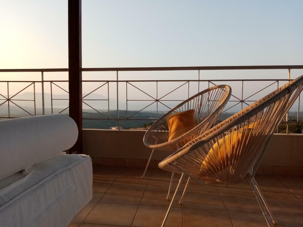 360 Panorama House - Gazing At Horizon And The Stars Of The Galaxy In The Night - Fresh Cool Breeze Most Of The Time - Just 7 Min From The Beach Kournás Buitenkant foto