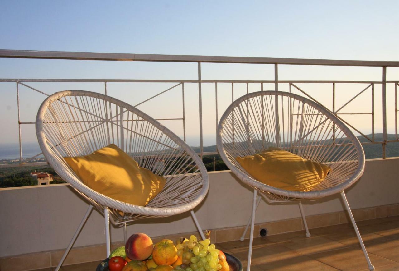 360 Panorama House - Gazing At Horizon And The Stars Of The Galaxy In The Night - Fresh Cool Breeze Most Of The Time - Just 7 Min From The Beach Kournás Buitenkant foto